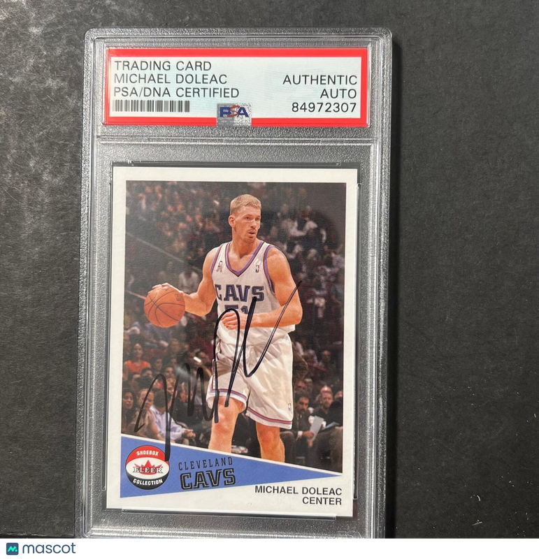 2001-02 Fleer #23 Michael Doleac Signed Card AUTO PSA Slabbed Cavaliers