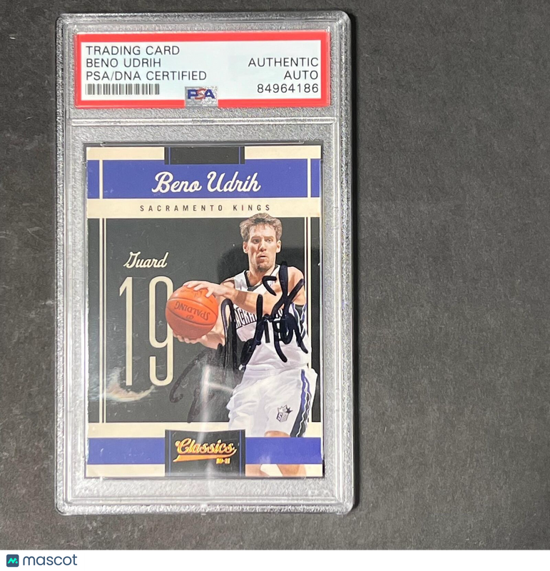 2010-11 Panini Classics #31 Beno Udrih Signed Card AUTO PSA Slabbed Kings