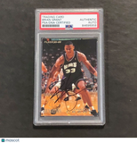 1995-96 Fleer #1 of 15 Brian Grant Signed Card AUTO PSA Slabbed Spurs