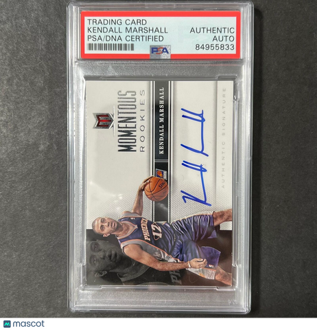 2013 Panini Momentum #25 Kendall Marshall Signed Card AUTO PSA Slabbed Suns