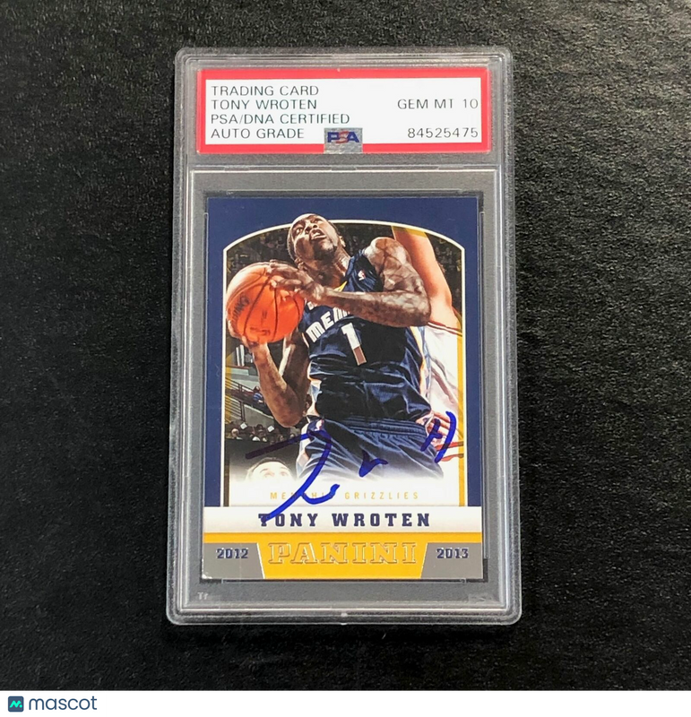 2012-13 Panini #290 Tony Wroten Signed Card Auto 10 PSA Slabbed Grizzlies