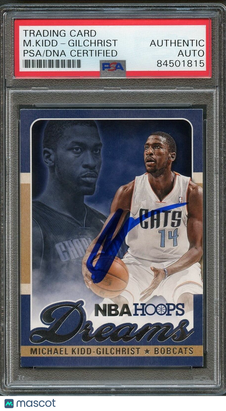 2013-14 NBA Hoops Dreams #13 Michael Kidd-Gilchrist Signed Card AUTO PSA Slabbed
