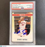 2011-12 NBA Hoops #227 Ed Davis Signed Card AUTO PSA Slabbed Raptors