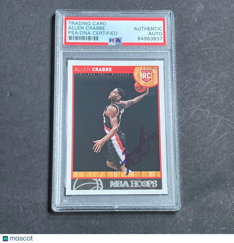 2013-14 Panini Hoops #289 Allen Crabbe Signed Card AUTO PSA Slabbed RC Blazers