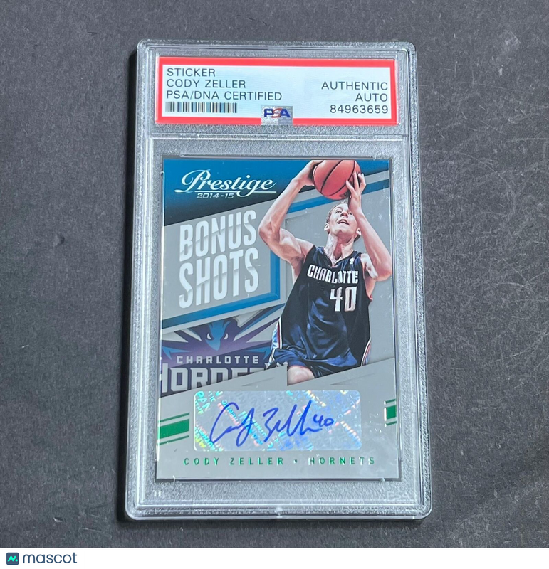 2014-15 Panini Prestige #78 Cody Zeller Signed Card AUTO PSA Slabbed Charlotte