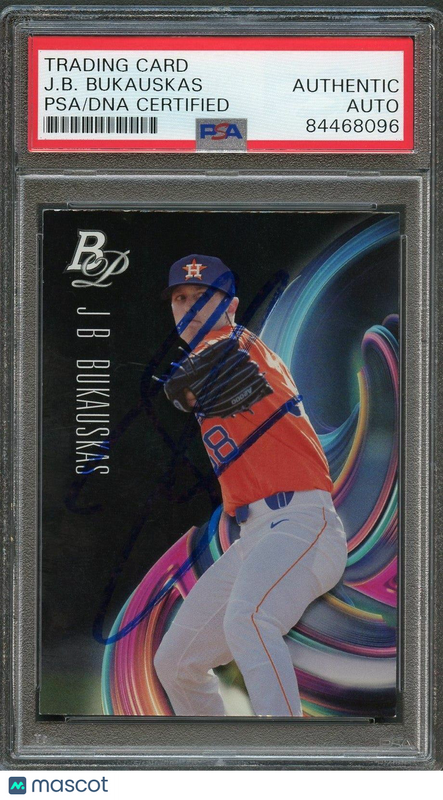 2018 Bowman Platinum #TOP-65 J.B. Bukauskas Signed Card PSA Slabbed Auto Astros