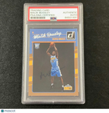 2016-17 Donruss #166 Malik Beasley Signed Card AUTO PSA/DNA Slabbed RC Nuggets