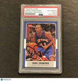2007-08 Fleer Basketball #75 Jamal Crawford Signed Card AUTO PSA Slabbed Knicks
