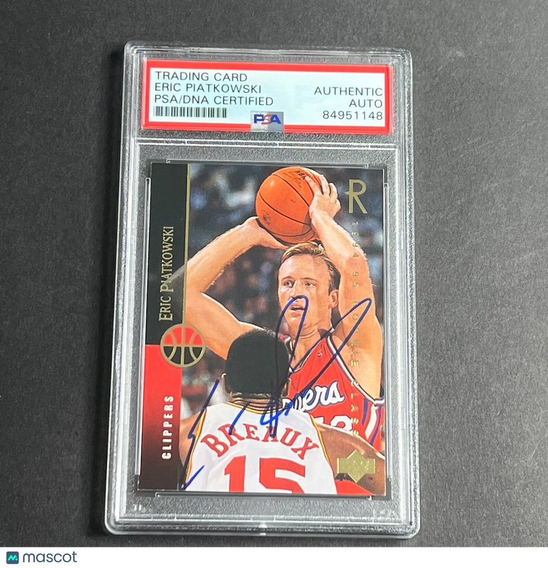 1993-94 Upper Deck #240 Eric Piatkowski Signed Card AUTO PSA Slabbed Clippers