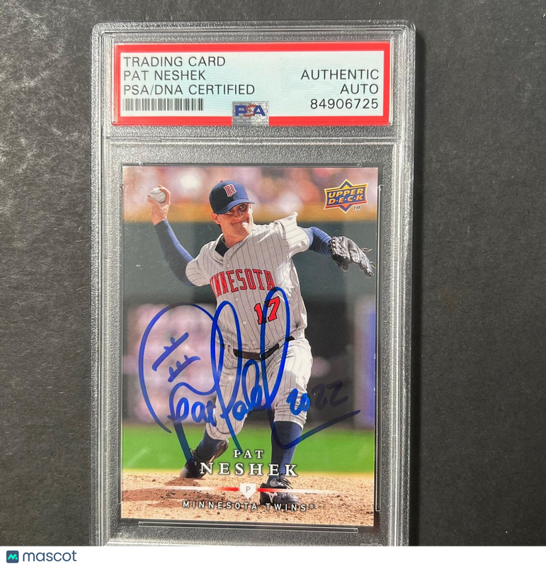 2008 Upper Deck First Edition #402 Pat Neshek Signed Card PSA Slabbed Auto Twins