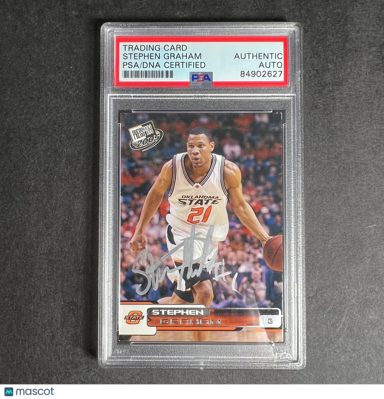 2005-06 Press Pass #15 Stephen Graham Signed Card AUTO PSA Slabbed Oklahoma