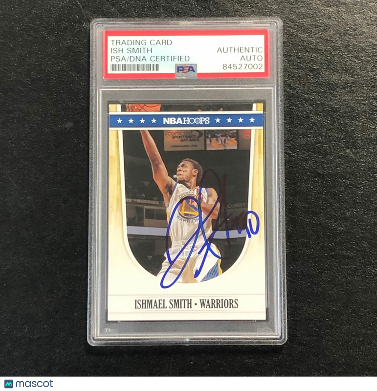 2011-12 NBA Hoops #110 Ish Smith Signed Card AUTO PSA Slabbed Warriors