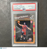 2016-17 Donruss #163 Denzel Valentine Signed Card AUTO PSA Slabbed RC