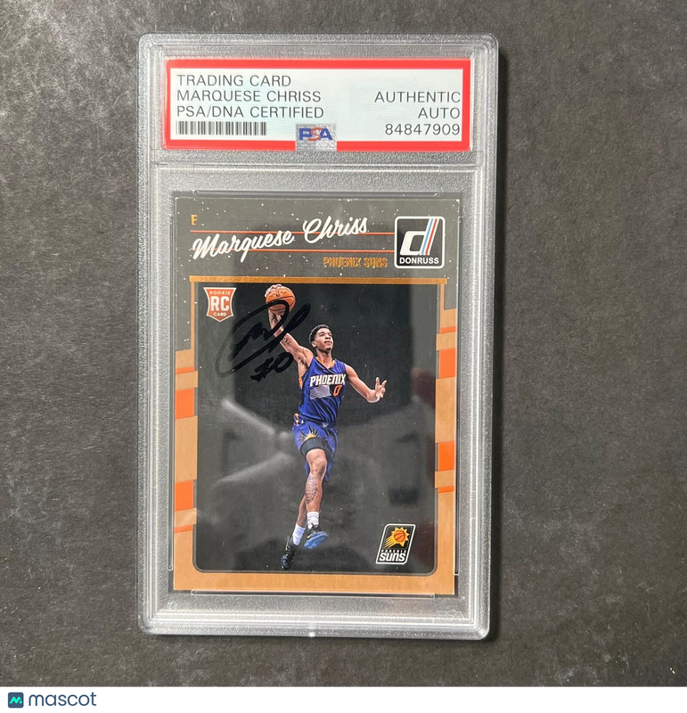 2016-17 Panini Donruss #158 Marquese Chriss Signed Card AUTO PSA Slabbed RC Suns