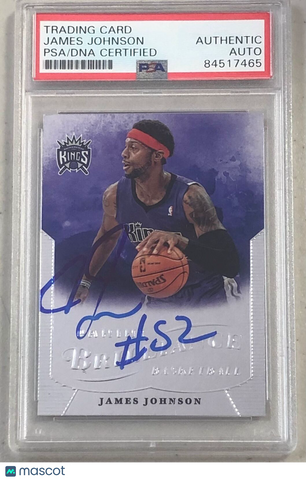 2012-13 Panini Brilliance #173 James Johnson Signed Card AUTO PSA/DNA Slabbed Ki