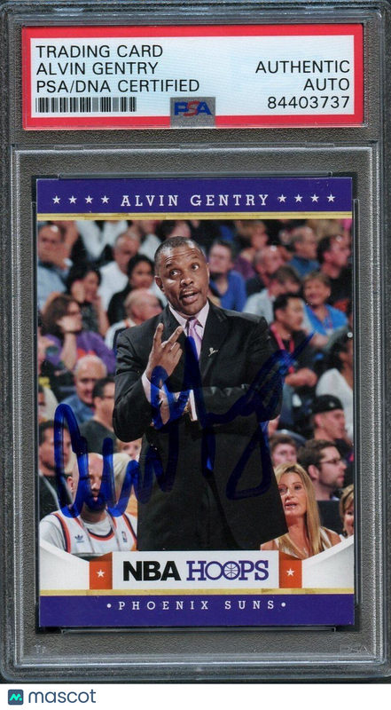 2012-13 NBA Hoops #210 Alvin Gentry Signed Card AUTO PSA Slabbed Suns