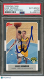 2007-08 Fleer #109 Luke Ridnour Signed Card AUTO PSA Slabbed