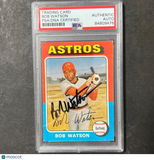 1975 Topps #227 Bob Watson Signed Card PSA Slabbed Auto Astros
