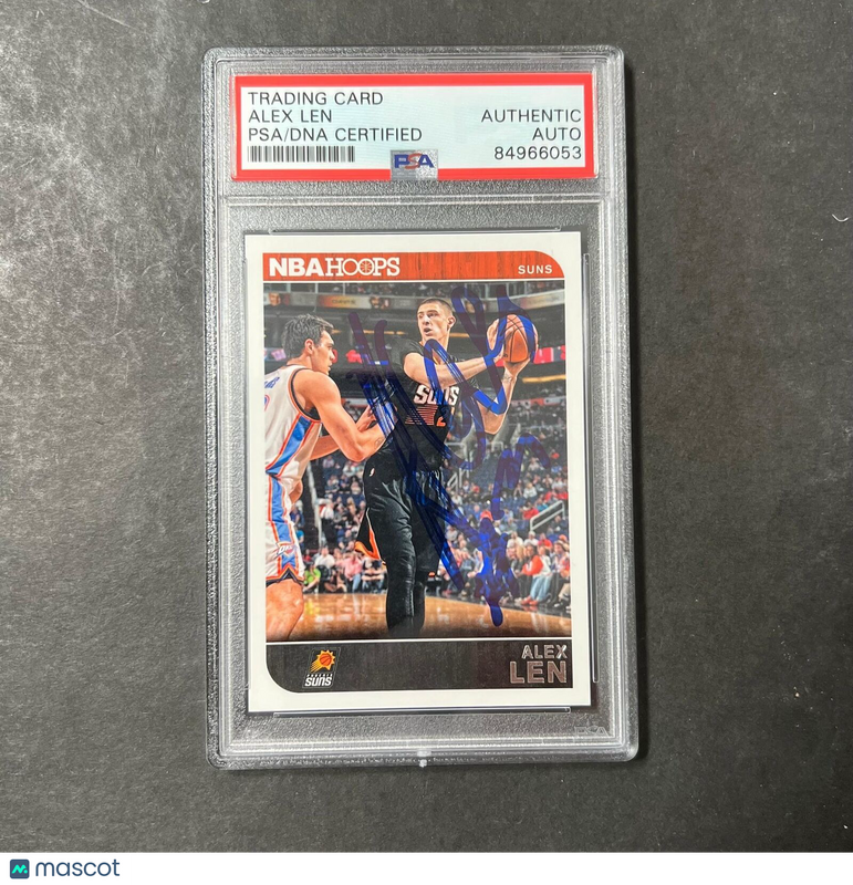 2014-15 Panini Hoops #214 ALEX LEN Signed Card AUTO PSA Slabbed Suns