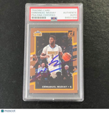 2017-18 Donruss Basketball #40 Emmanuel Mudiay Signed Card AUTO PSA Slabbed Nugg