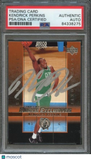 2003-04 Upper Deck Exclusives #22 Kendrick Perkins Signed Card AUTO PSA/DNA Slab
