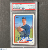 1989 Topps #133 Bill Long Signed Card PSA Slabbed Auto White Sox