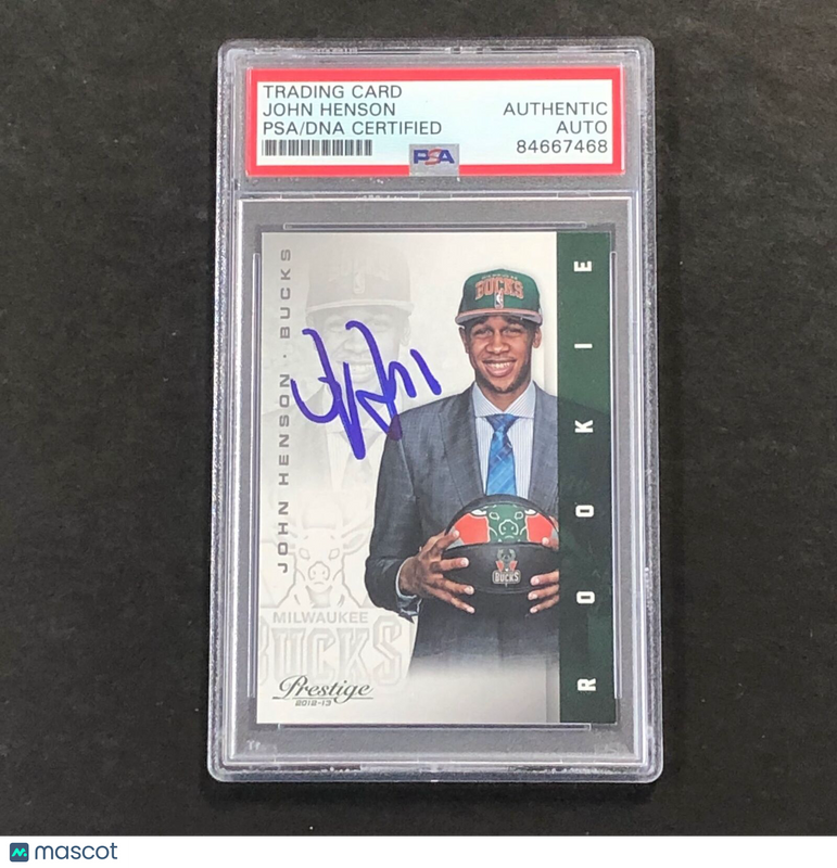 2012 Panini Prestiege #215 John Henson Signed Card AUTO PSA Slabbed Milwaukee Bu
