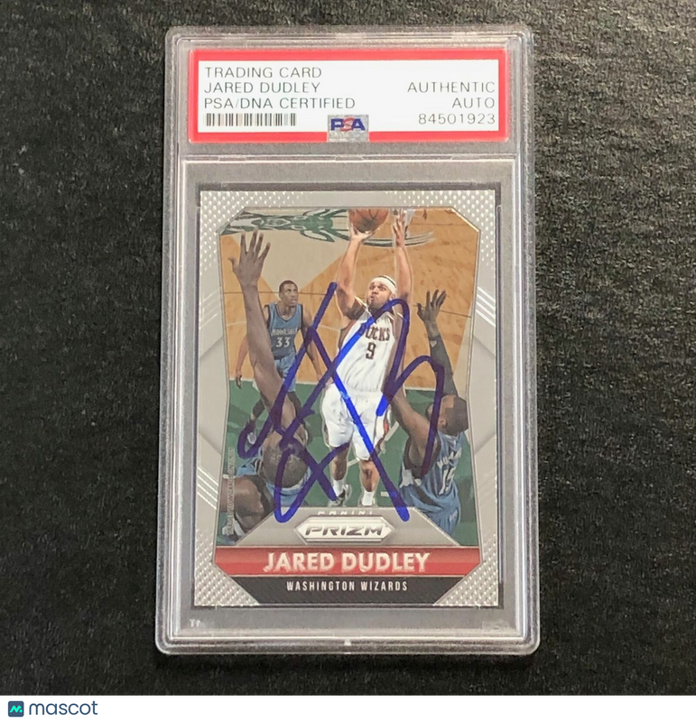 2015-16 Panini Prizm #215 Jared Dudley Signed Card AUTO PSA Slabbed Wizards