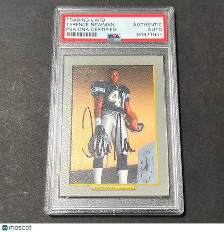 Topps Turkey Red #N89 Terrance Newman Signed Card AUTO PSA slabbed Dallas Cowboy