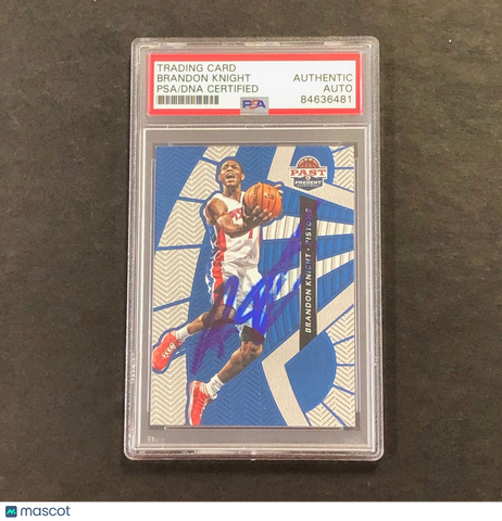 2013-14 Panini Past and Present #88 Brandon Knight Signed Card AUTO PSA Slabbed