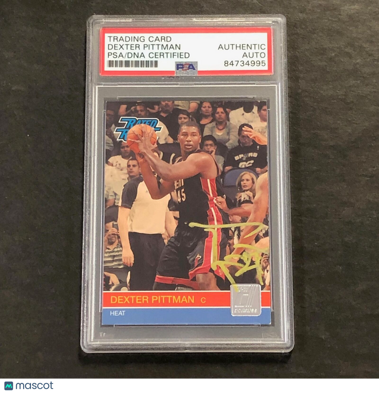 2010-11 Panini Donruss #258 Dexter Pittman Signed Card AUTO PSA Slabbed Heat
