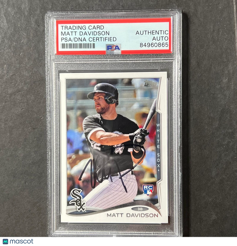 2014 Topps Update #US-170 Matt Davidson Signed Card Auto PSA Slabbed White Sox