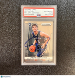 2013-14 Panini Prizm Red #296 Jeff Withey Signed Card AUTO PSA Slabbed RC Pelica