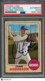 2017 Topps Heritage High Numbers #644 Chase Anderson Signed Card PSA Slabbed Aut