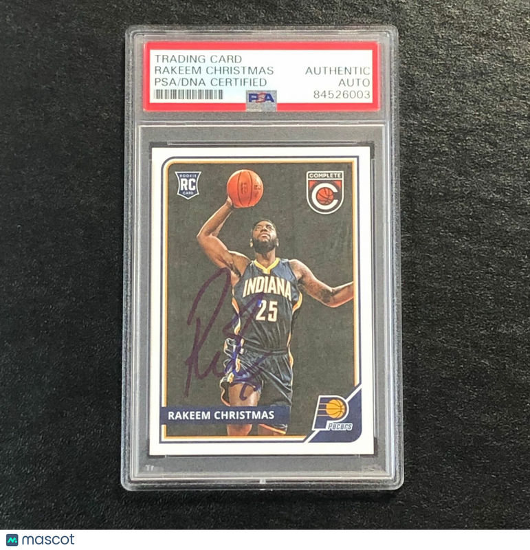 2015-16 Panini Complete #318 Rakeem Christmas Signed Card AUTO PSA Slabbed RC Pa