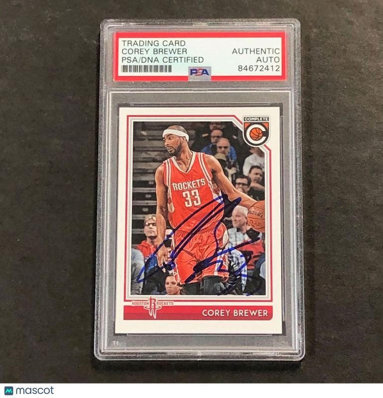2016-17 Panini Complete #194 Corey Brewer Signed Card PSA Slabbed