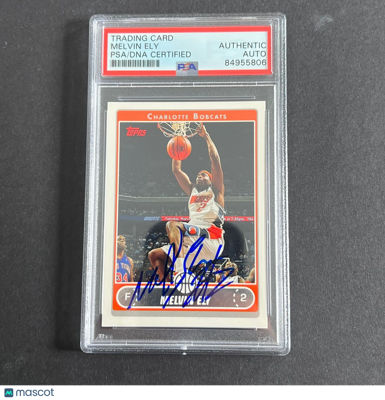2006 Topps #84 Melvin Ely Signed Card AUTO PSA Slabbed RC Bobacts