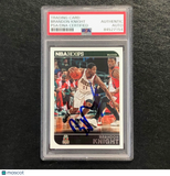 2014-15 NBA Hoops #110 Brandon Knight Signed Card AUTO PSA Slabbed Bucks