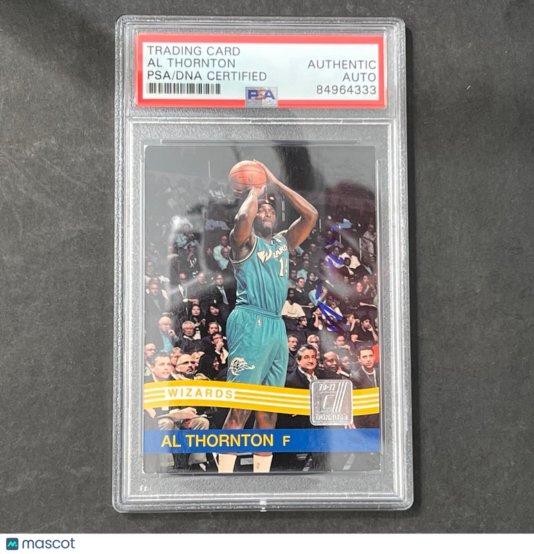 2010 Panini Donruss #181 Al Thornton Signed Card Auto PSA Slabbed Wizards
