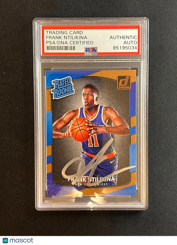 2017-18 Panini Donruss #193 Frank Ntilikina Signed Card AUTO PSA Slabbed RC Knic