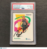 1991 Skybox #58 Brad Davis Signed Card AUTO PSA Slabbed Mavericks