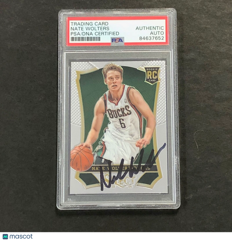 2013-14 Panini Select #168 Nate Wolters Signed Card AUTO PSA/DNA Slabbed RC Buck