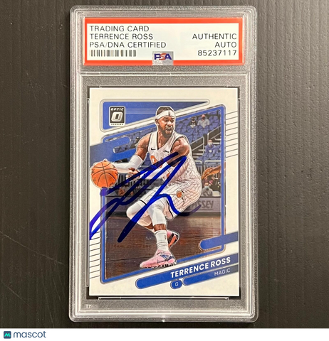 2021-22 Panini Donruss Optic #35 Terrence Ross Signed Card AUTO PSA Slabbed Magi