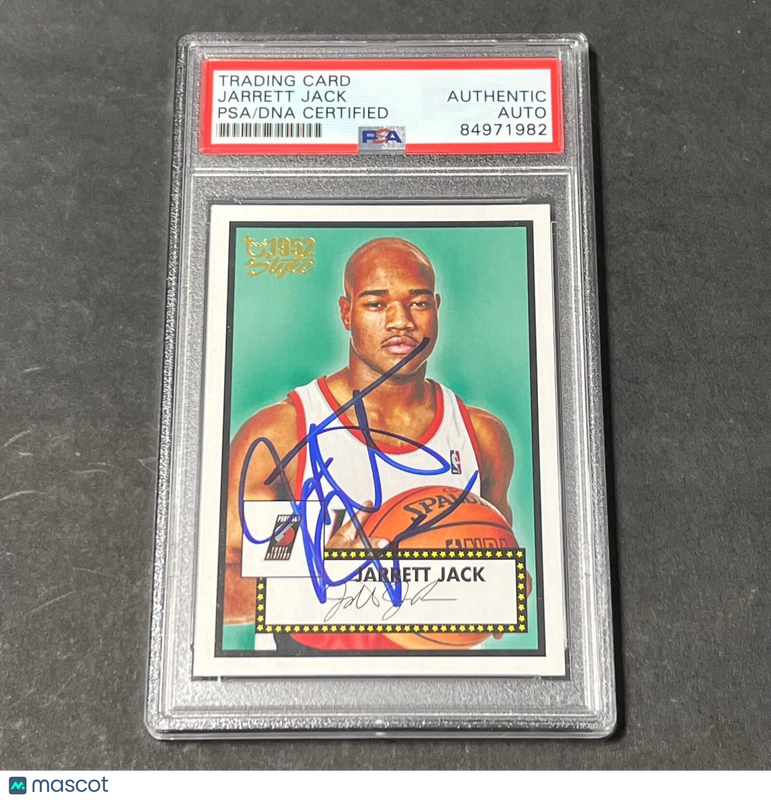 2005-06 Topps 1952 Style #136 Jarrett Jack Signed Card AUTO PSA Slabbed Trail Bl