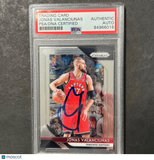 2018-19 Panini Prizm Black #93 Jonas Valanciunas Signed Card AUTO PSA Slabbed To