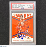 2016-17 Contenders Draft Picks #20 Malachi Richardson Signed Card AUTO PSA Slabb