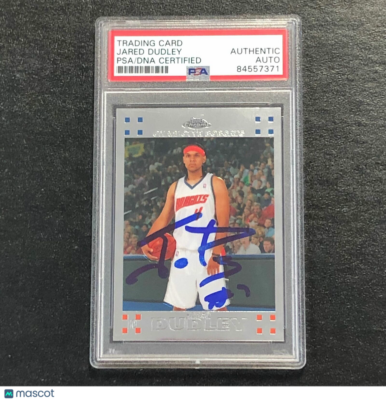 2007-08 Topps Chrome #137 Jared Dudley Signed Card AUTO PSA Slabbed Bobcats