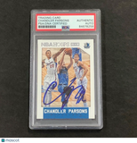 2015-16 NBA Hoops #107 Chandler Parsons Signed Card AUTO PSA/DNA Slabbed Maveric