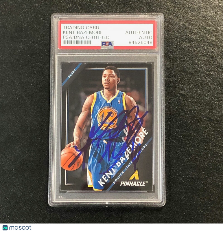 2013-14 Pinnacle Basketball #173 KENT BAZEMORE Signed Card AUTO PSA Slabbed Warr