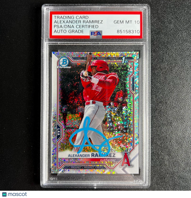 2021 Bowman Chrome #BCP-145 Alexander Ramirez Signed Card Auto 10